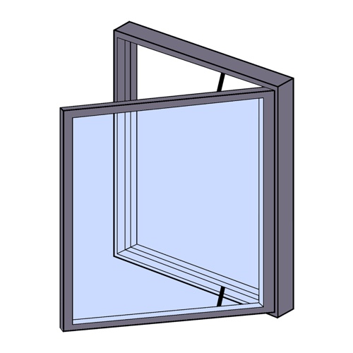 Image showing a side hung window