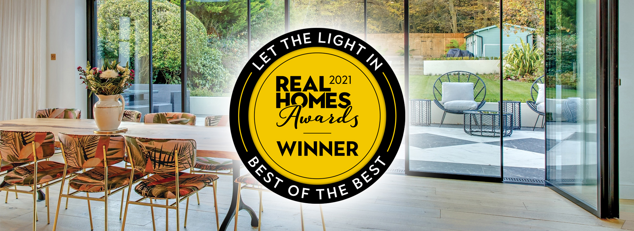 Real Homes awards 21 - Best of the Best - Let the Light in - vistaline slide and turn doors