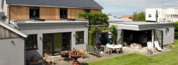 Stylish North Norfolk renovation and remodel featuring corner opening bifold doors