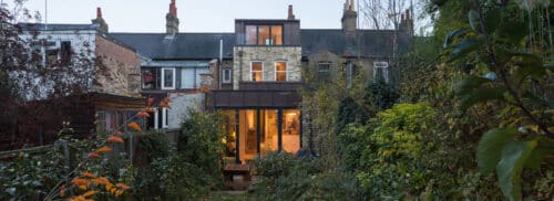 A mid-terrace Victorian house is transform it from a traditional property into a contemporary home